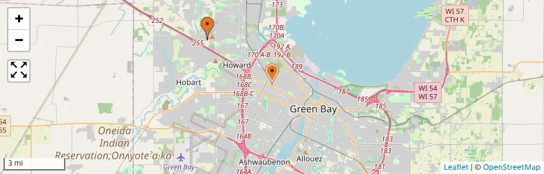 Related schools map