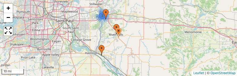 Related schools map