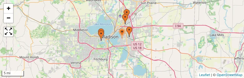 Related schools map