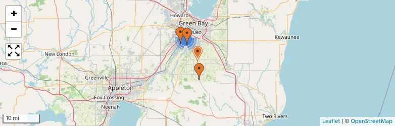 Related schools map
