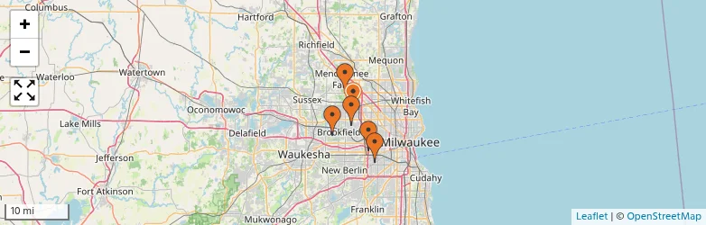 Related schools map