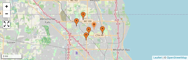 Related schools map