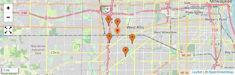 Related schools map