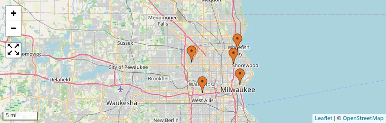 Related schools map