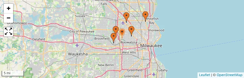 Related schools map