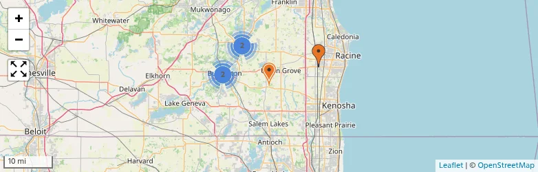 Related schools map