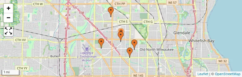 Related schools map
