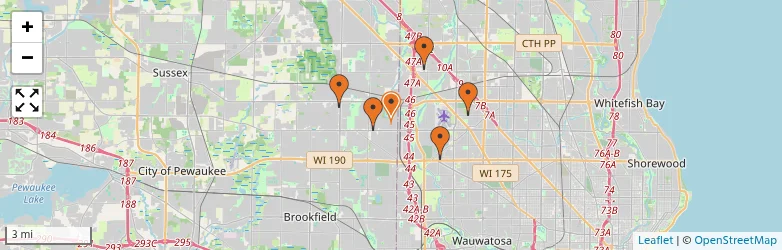 Related schools map