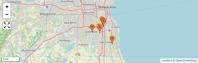 Related schools map