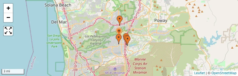 Related schools map