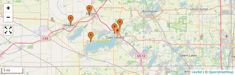 Related schools map