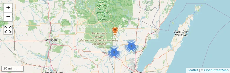 Related schools map