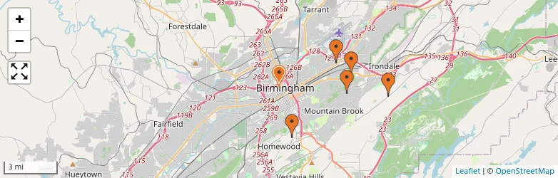 Related schools map