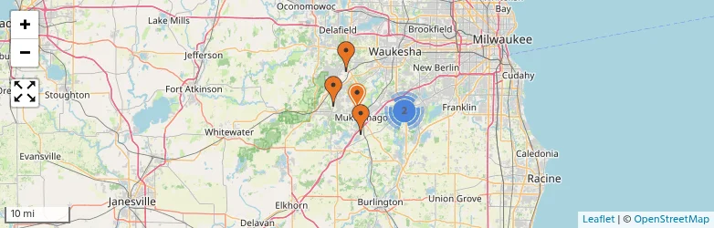 Related schools map