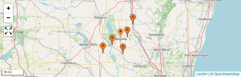 Related schools map