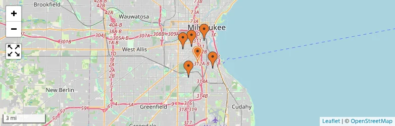 Related schools map