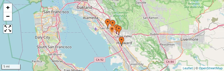 Related schools map