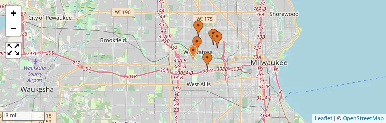 Related schools map