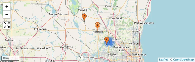 Related schools map