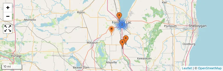 Related schools map