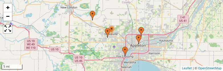 Related schools map