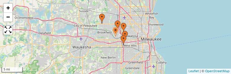 Related schools map