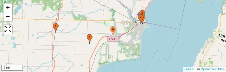 Related schools map