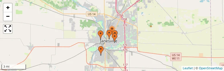 Related schools map