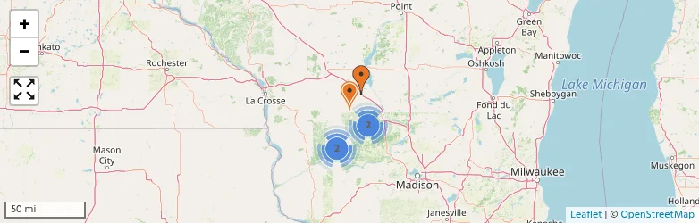 Related schools map