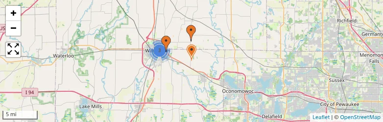 Related schools map