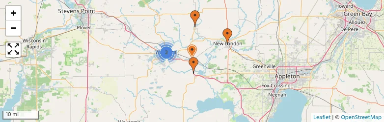 Related schools map