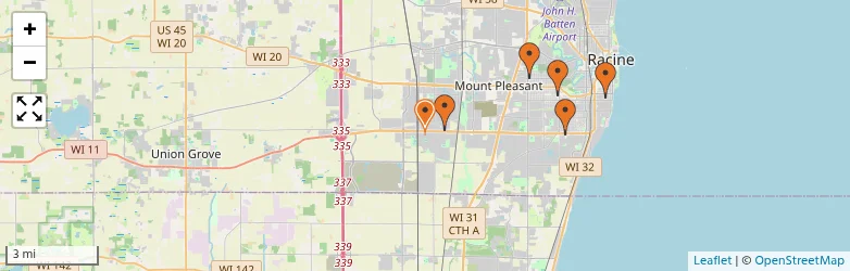 Related schools map
