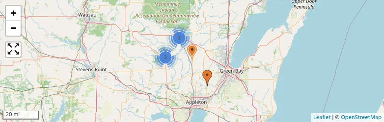 Related schools map