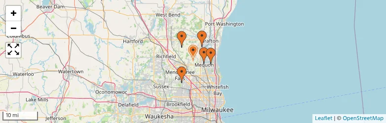 Related schools map