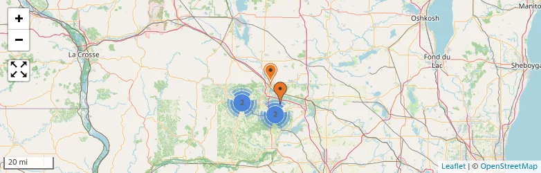 Related schools map