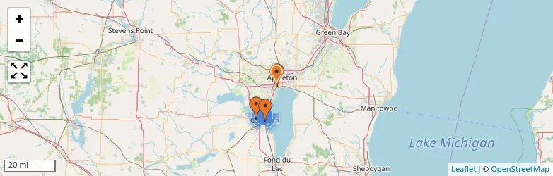 Related schools map