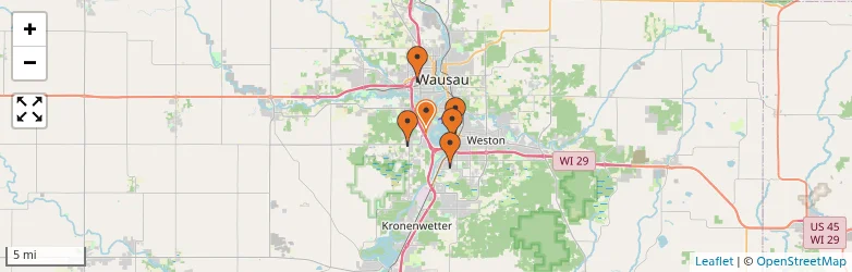 Related schools map