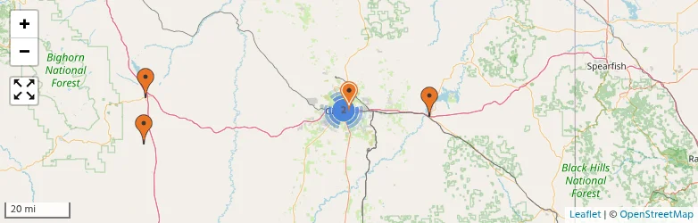 Related schools map