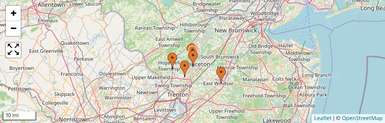 Related schools map