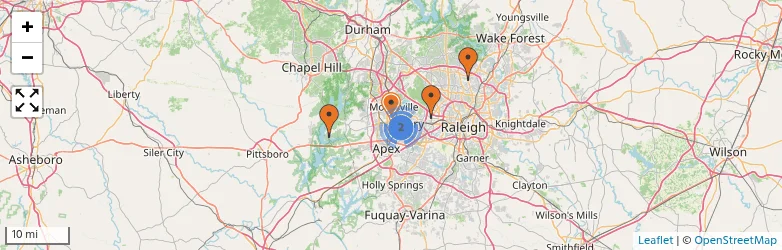 Related schools map