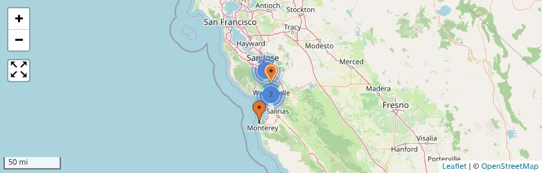 Related schools map