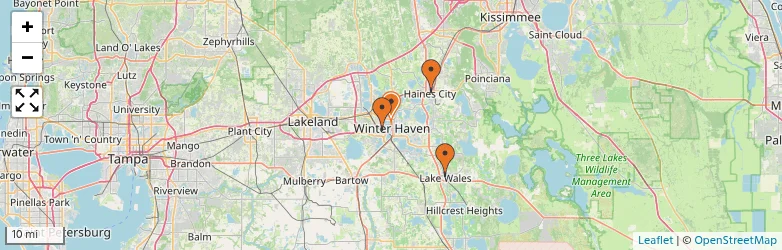 Related schools map