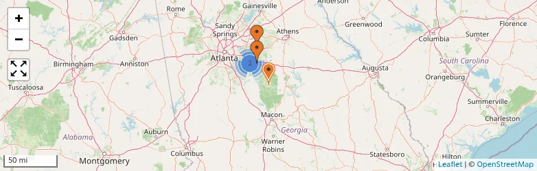 Related schools map