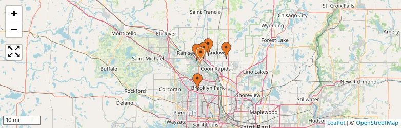 Related schools map