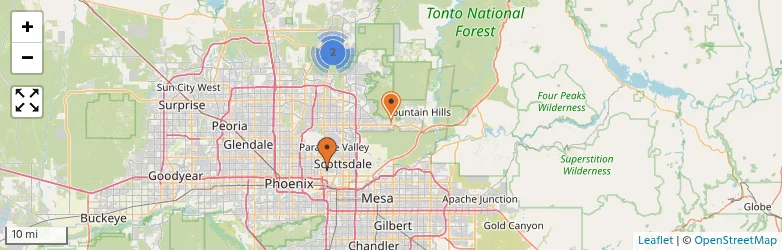 Related schools map