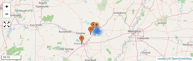 Related schools map