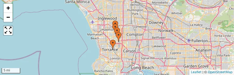 Related schools map