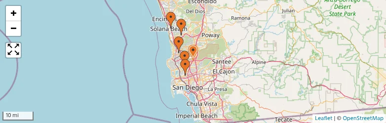 Related schools map