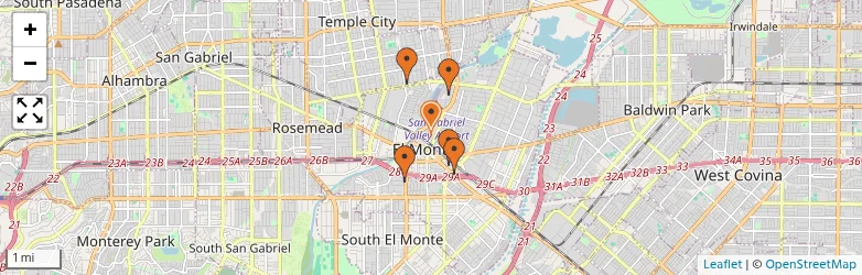 Related schools map
