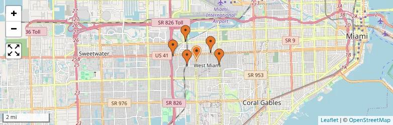 Related schools map